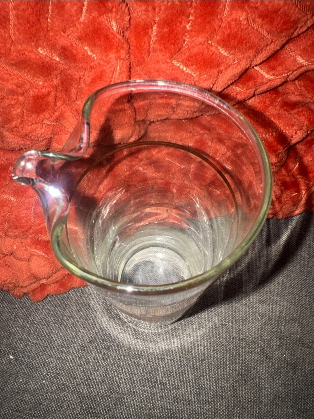 VINTAGE Mid-Century Golden Pheasant Glass Pitcher Barware MCM Gold Rim Hunting L